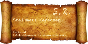 Steinmetz Kerecsen névjegykártya